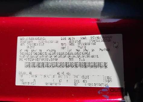 2015 Ford F-150 Xlt из США, поврежденный, VIN 1FTEW1EF1FFC43765